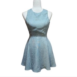COPY - Lulus NWOT Winsome Mint Blue Backless Skater Dress